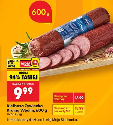 Kiełbasa Żywiecka promocja w Biedronka