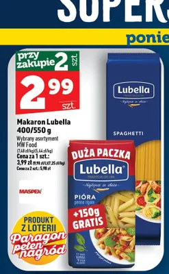 Makaron pióra Lubella promocja w TOPAZ