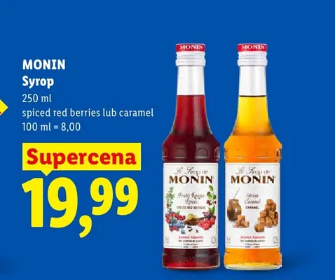 Syrop Monin Spiced Red Berries promocja w Lidl