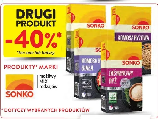 Produkty marki Sonko wybrane rodzaje promocja w Intermarche