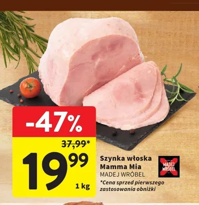 Szynka włoska Mamma Mia Madej Wróbel promocja w Intermarche