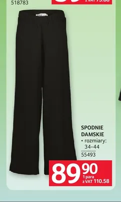Spodnie damskie promocja w Selgros