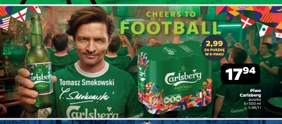 Piwo Carlsberg 6-pak 500 ml promocja w Netto