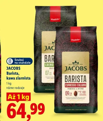 Kawa ziarnista Jacobs Barista Espresso Italiano promocja w Lidl