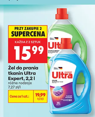 Żel do prania tkanin Ultra Expert promocja w Biedronka