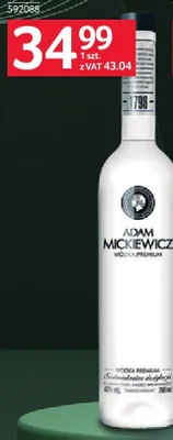 Wódka Adam Mickiewicz 40% promocja w Selgros