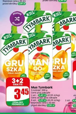 Mus Tymbark Mango promocja w Dino