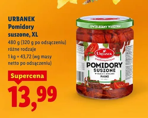 Pomidory suszone, XL promocja w Lidl
