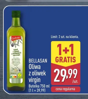 Oliwa z oliwek virgin Bellasan promocja w Aldi