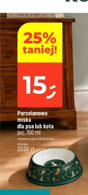 Porcelanowa miska dla psa lub kota 150 ml promocja w Dealz