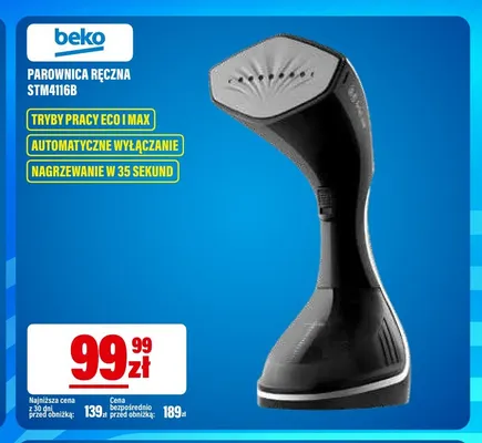 Parownica ręczna STM4116B Beko promocja w RTV EURO AGD