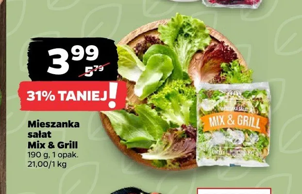 Mieszanka sałat Mix & Grill promocja w Netto