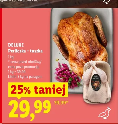 Perliczka tuszka Deluxe promocja w Lidl