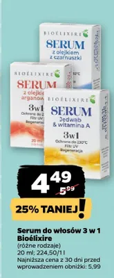 Serum do włosów 3 w 1, różne rodzaje promocja w Netto