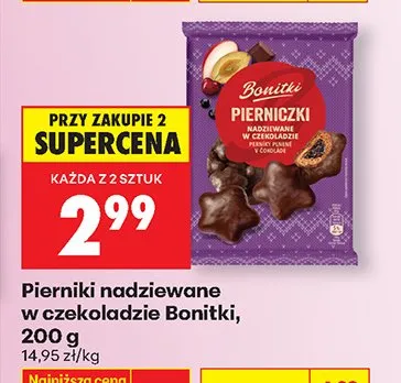 Pierniki nadziewane w czekoladzie promocja w Biedronka
