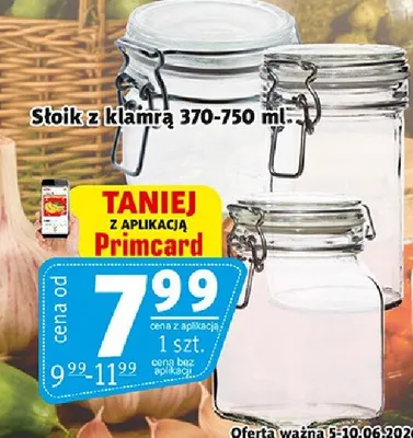 Słoik z klamrą promocja w Prim Market