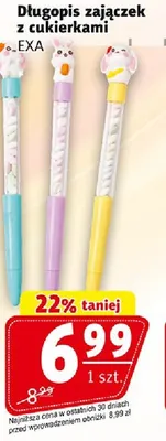 Długopis zajączek z cukierkami promocja w Prim Market