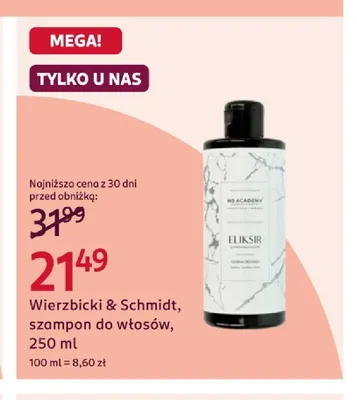 Szampon do włosów Wierzbicki & Schmidt promocja w Rossmann