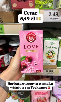 Herbata owocowa Teekanne Love Cherry Dream promocja w Dino