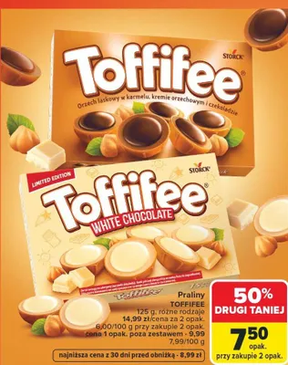 Praliny różne rodzaje promocja w Carrefour