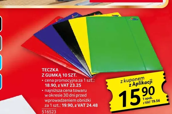 Teczka z gumką 10-pak promocja w Selgros