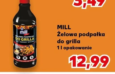 Żelowa podpałka do grilla Mill promocja w Kaufland