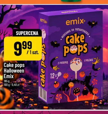 Cake pops Halloween Emix promocja w POLOmarket