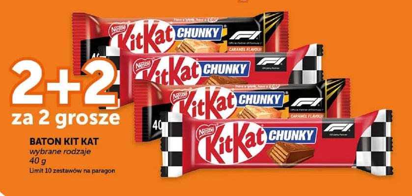Baton KitKat Chunky Caramel Flavour promocja w Euro Sklep