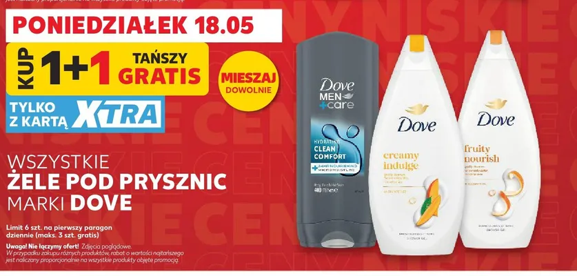 Żel pod prysznic Dove Men+Care Clean Comfort promocja w Kaufland