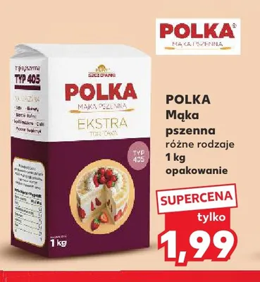 Mąka pszenna Polka promocja w Kaufland