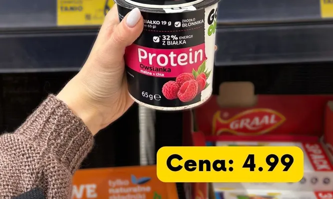 Owsianka proteinowa malina chia promocja w Kaufland