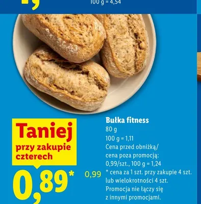Bułka fitness promocja w Lidl