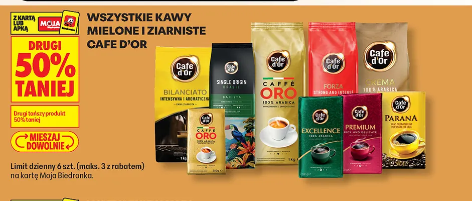 Kawa mielona Cafe d'Or Excellence 100% Arabica promocja w Biedronka