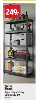 Regał magazynowy Hard Head 90x180x40 cm promocja w Jula