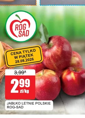 Jabłko letnie polskie Rog-Sad promocja w Bingo