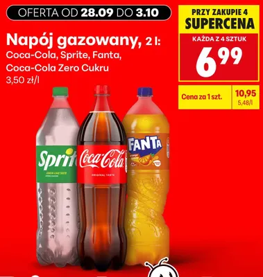 Napój gazowany Coca-Cola Zero Cukru promocja w Biedronka