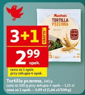 Tortilla pszenna promocja w Auchan