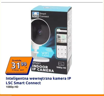 Inteligentna wewnętrzna kamera IP LSC Smart Connect promocja w Action