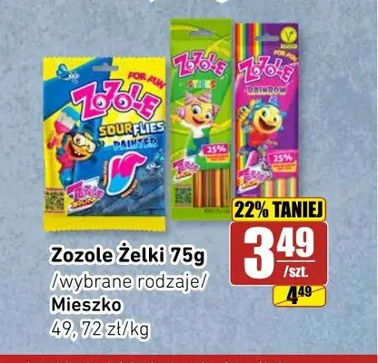 Żelki Zozole Rainbow 75 g promocja w API Market