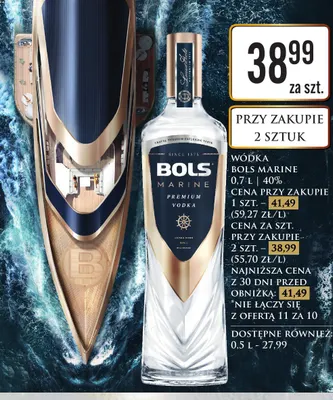 Wódka Bols Marine promocja w Dino