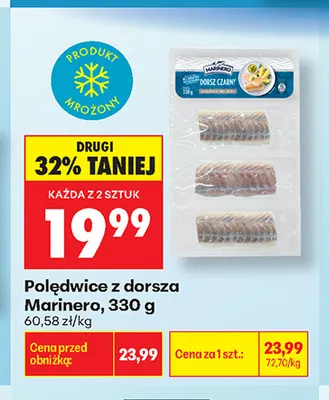 Polędwice z dorsza Marinero promocja w Biedronka