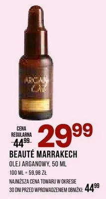 Olej Beauté Marrakech olej arganowy 50 ml promocja w Drogerie Natura