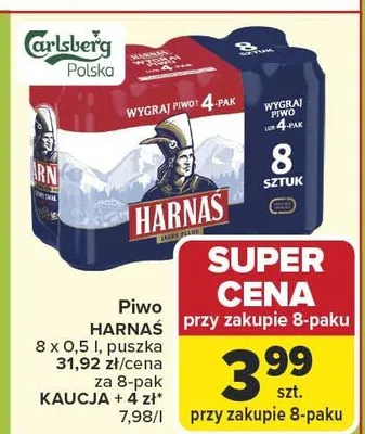 Piwo puszka promocja w Carrefour