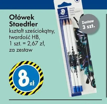 Ołówek Staedtler kształt sześciokątny twardość HB promocja w Tedi