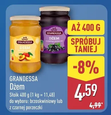 Dżem z czarnej porzeczki promocja w Aldi