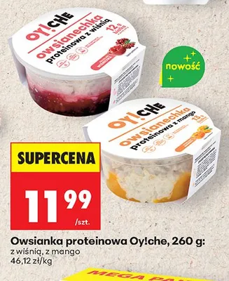 Owsianka proteinowa Oy!che z wiśnią promocja w Biedronka