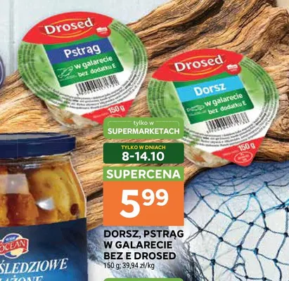 Dorsz w galarecie bez E Drosed promocja w Stokrotka