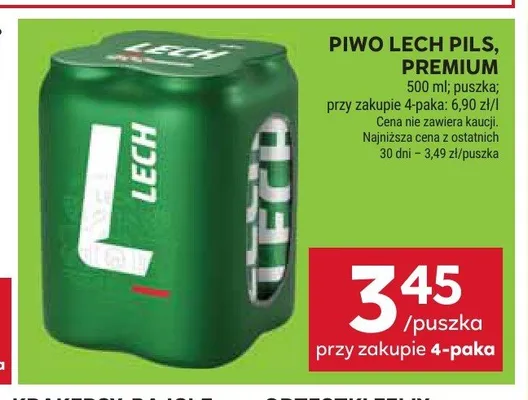 Piwo Lech promocja w Stokrotka