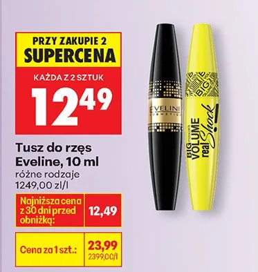 Tusz do rzęs różne rodzaje promocja w Biedronka