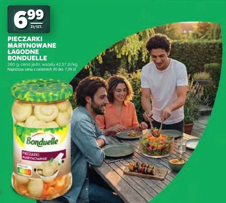 Pieczarki marynowane łagodne Bonduelle promocja w Stokrotka